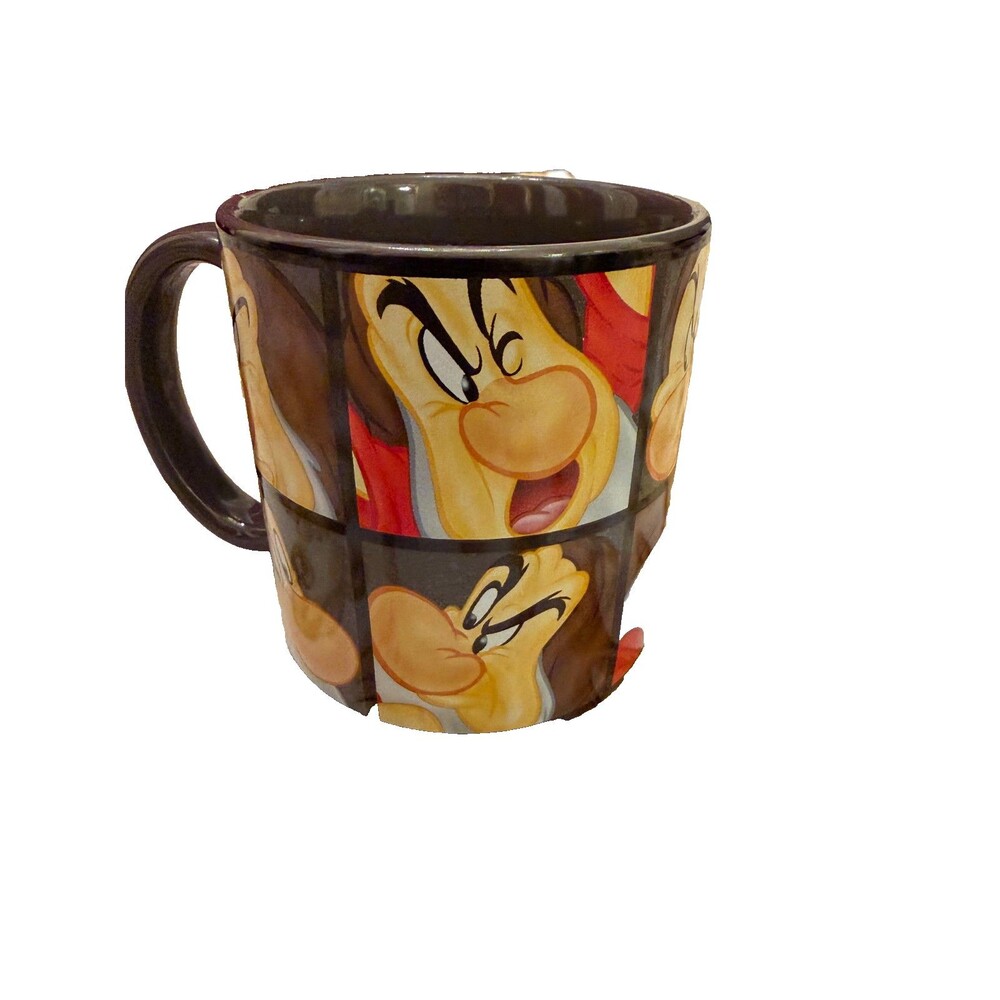 Disney Grumpy Mug Snow White and The Seven Dwarfs Gray with Graphics